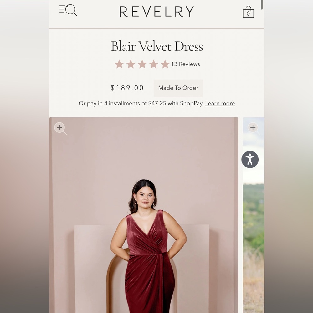 Revelry Blair Velvet dress!